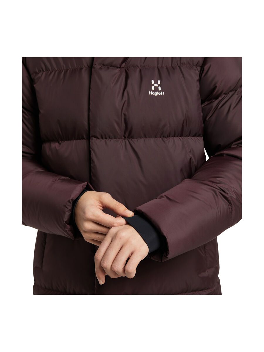 Haglöfs Long Down Parka Women, burgundy brown - Bild 10