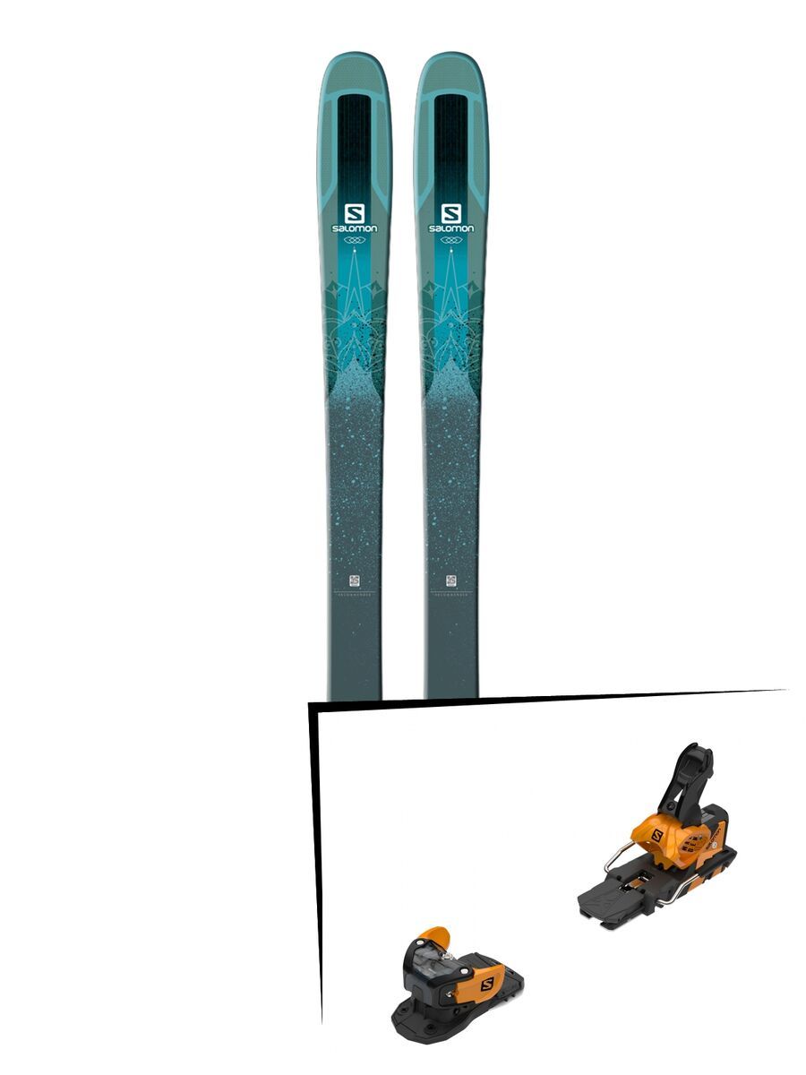Set: Salomon QST Lumen 99 2018 + Salomon Warden MNC 13 saffron/black - Bild 1