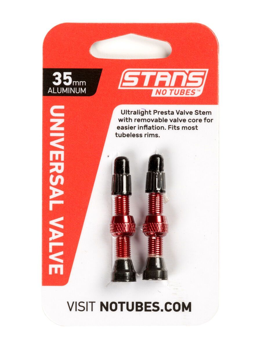 Stan's NoTubes Universal Alloy Valve - 35 mm, red - Bild 2