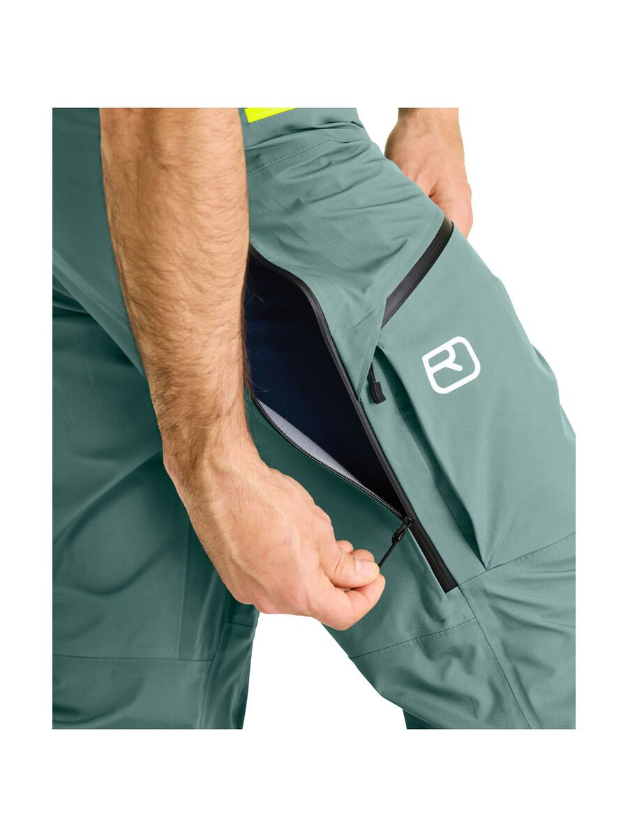 Ortovox 3L Deep Shell Pants M, black raven - Bild 5