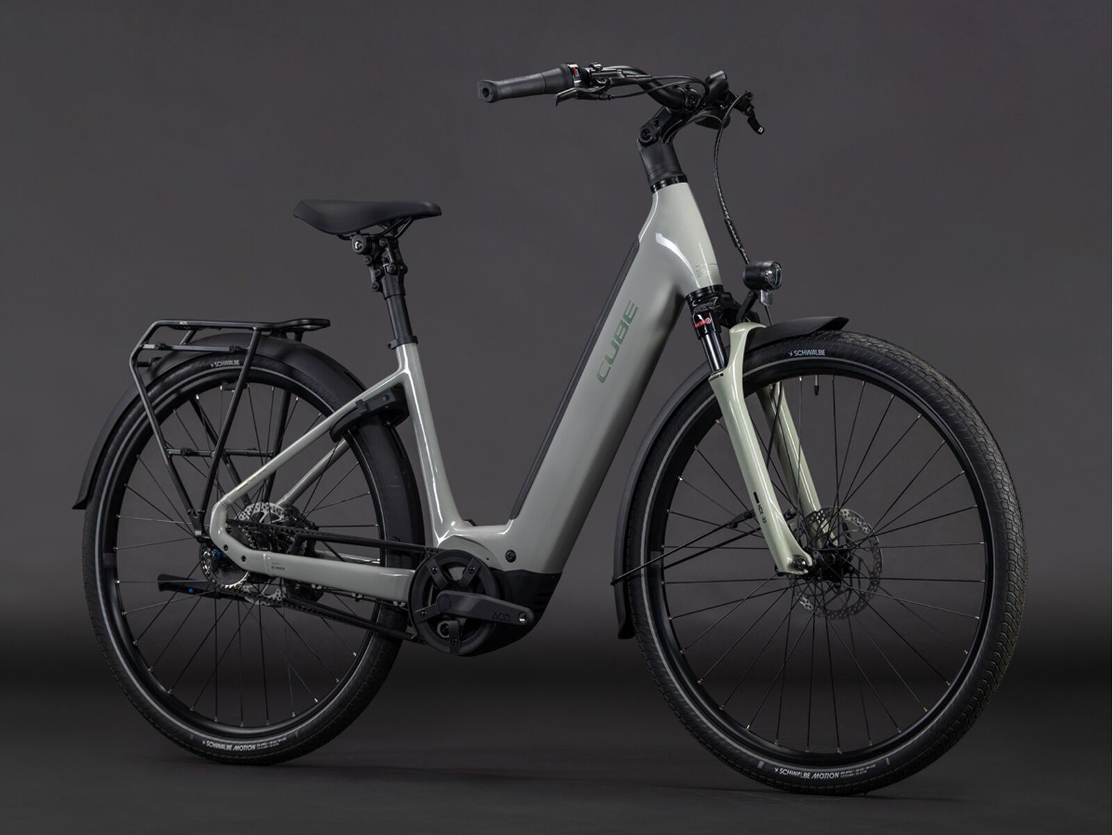 Cube Supreme Hybrid Deluxe One 600 Easy Entry 28, ashgreen´n´chrome - Bild 2