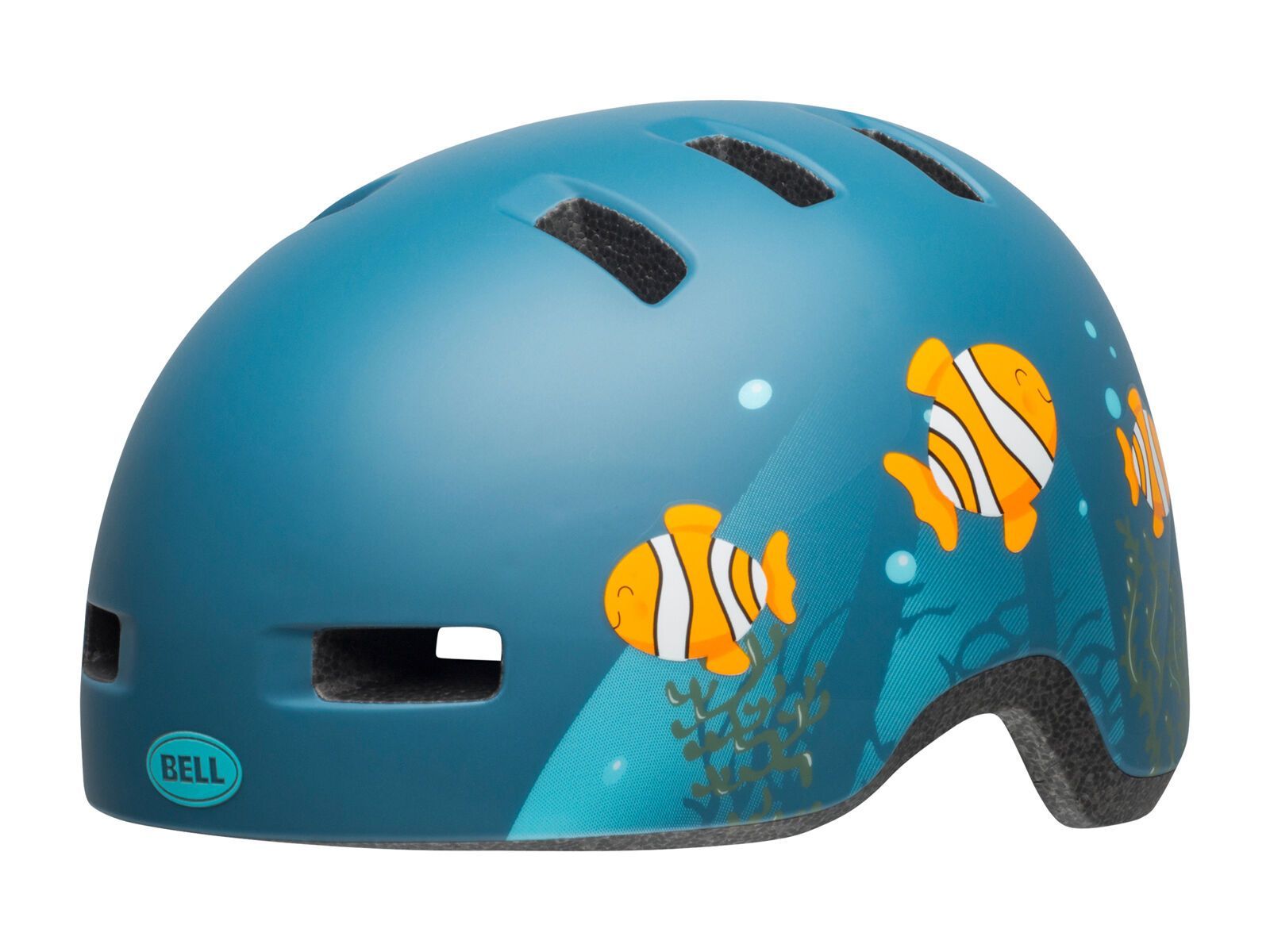 Bell Lil Ripper, matte gray/blue fish - Bild 1