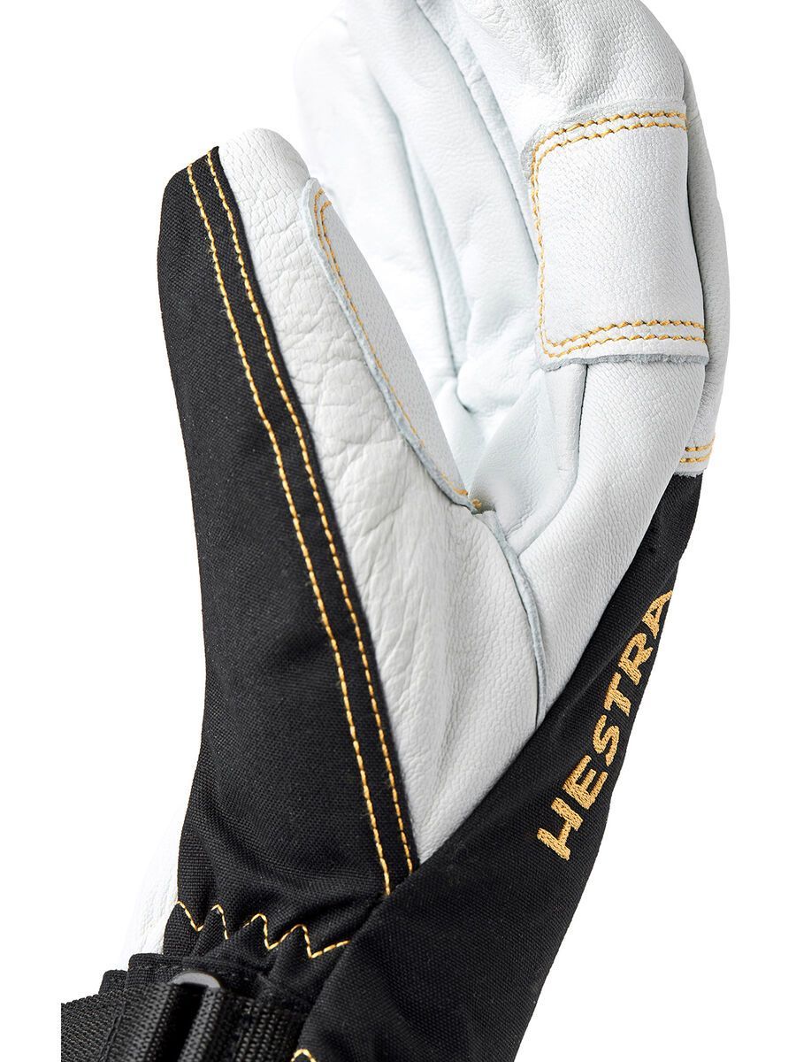 Hestra Army Leather Gore-Tex 5 Finger, black/natural grey - Bild 2