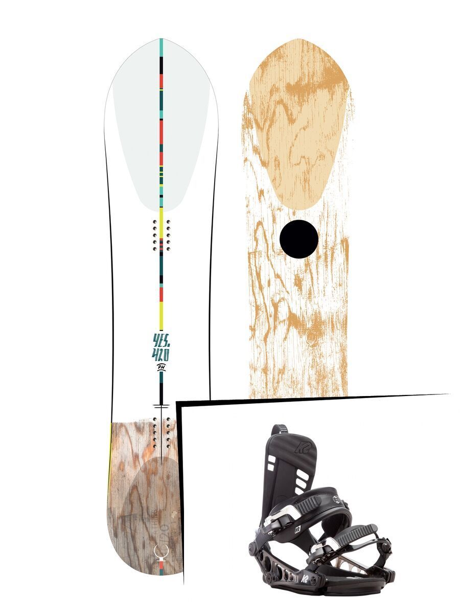 Set: Yes The 420 Powder Hull 2017 + K2 Cinch CTX (1728771S) - Bild 1