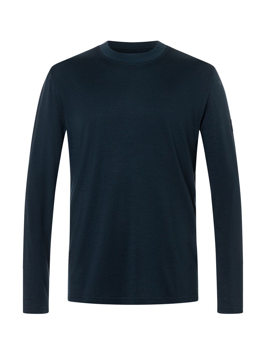 super.natural Casual Rib Bio J LS Herren, blueberry - Bild 1