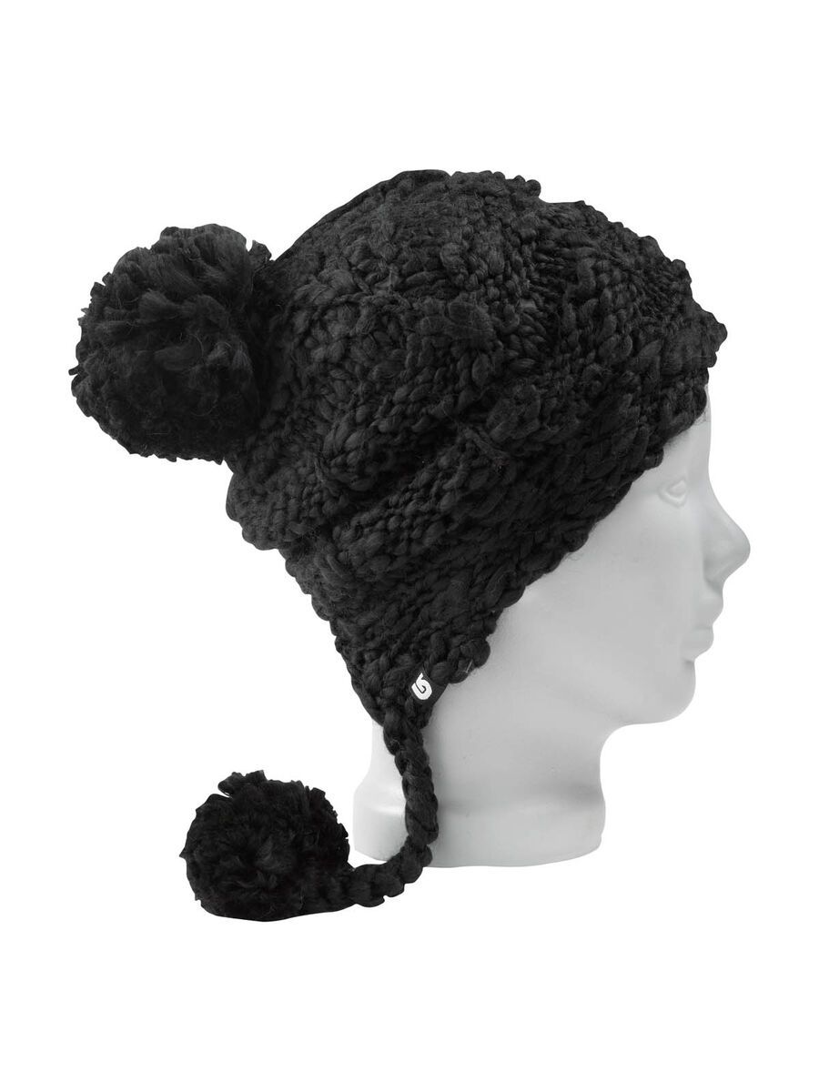 Burton Womens Nana Earflap Beanie, True Black - Bild 1