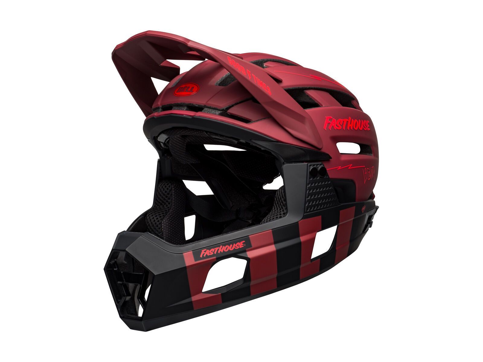 Bell Super Air R Spherical MIPS Fasthouse, matte red/black - Bild 1