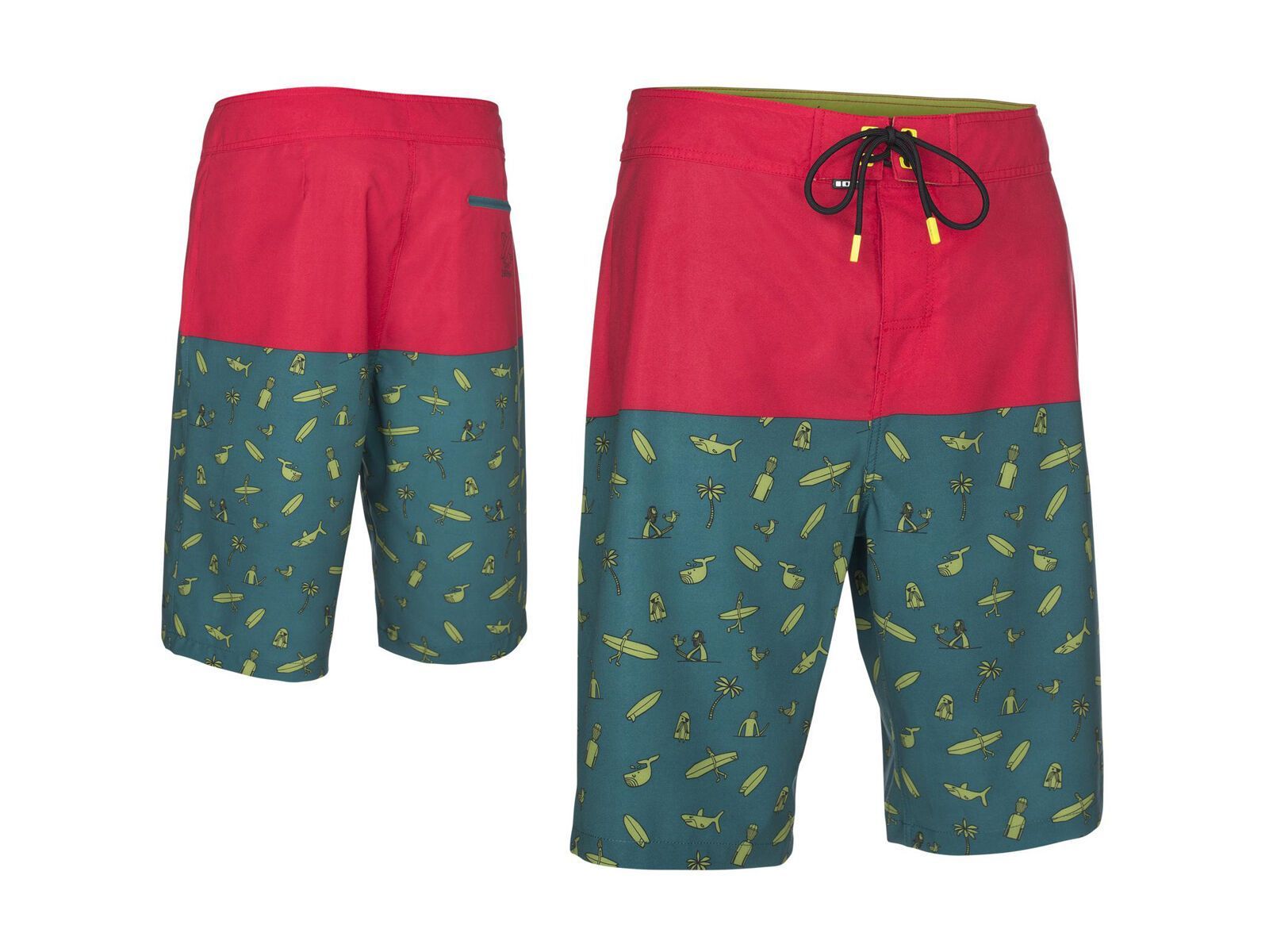 ION Boardies Straight, crimson red - Bild 1