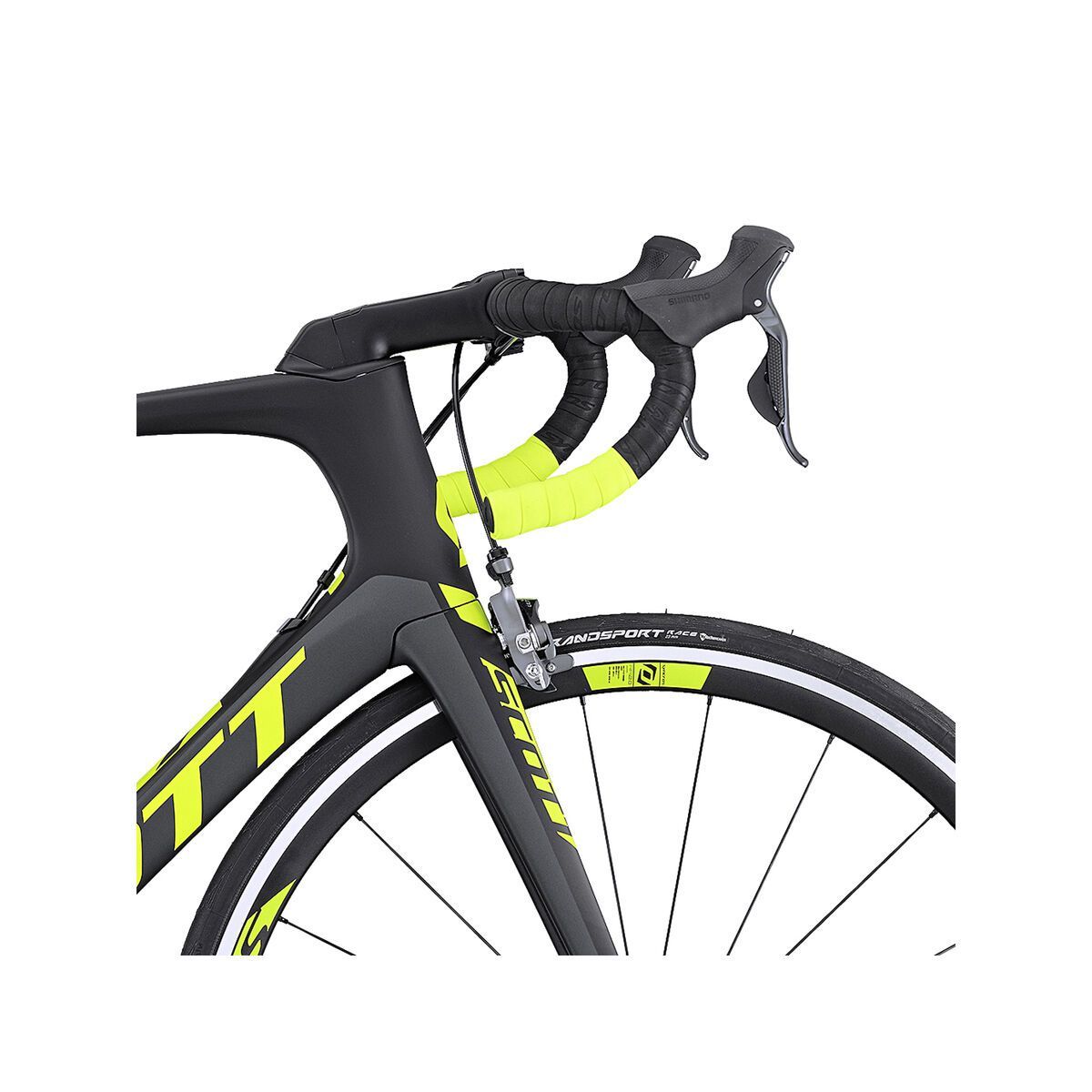 Scott Foil 10, black/anthracite/yellow - Bild 5