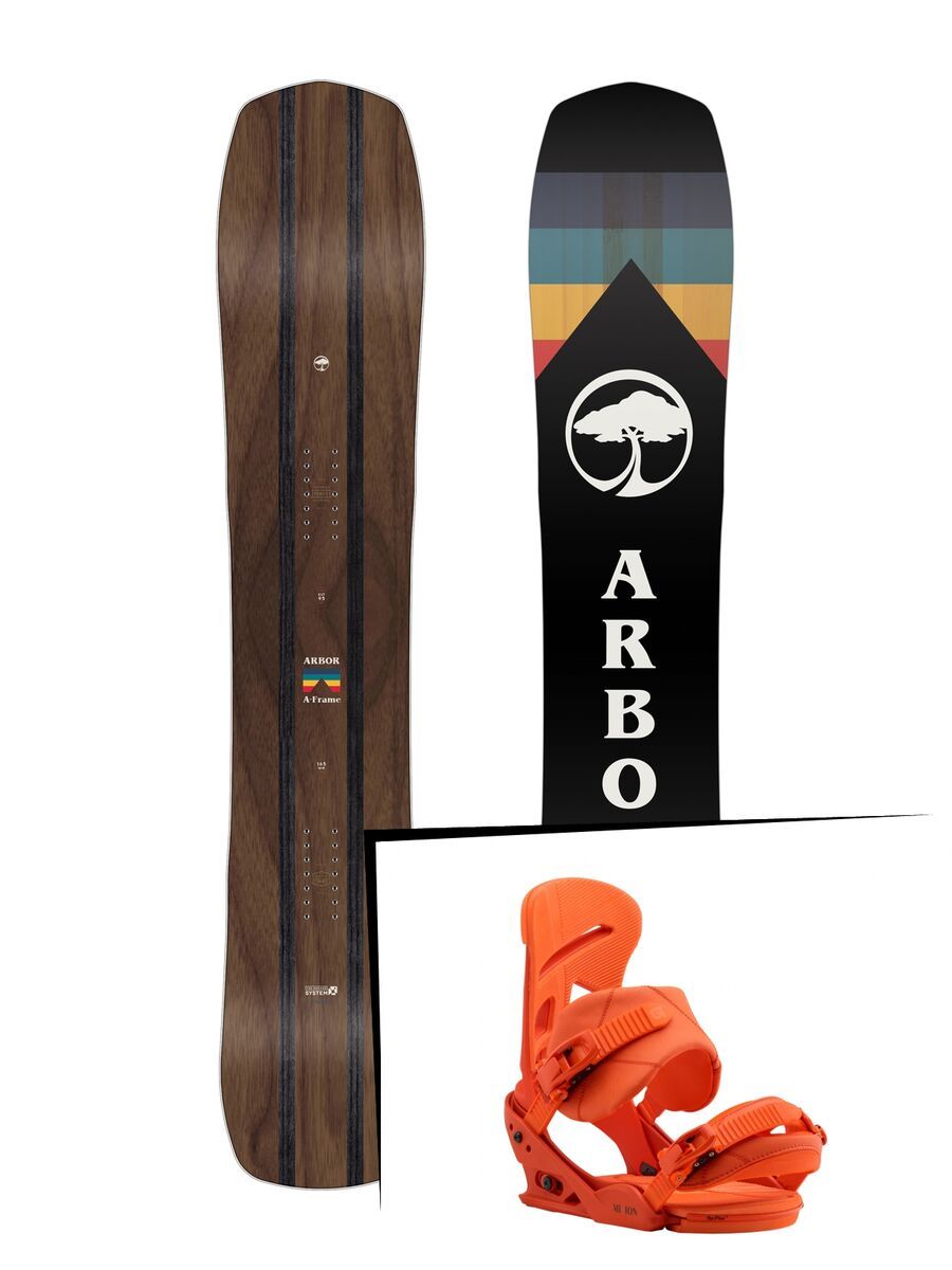 Set: Arbor A-Frame 2019 + Burton Mission orang sick le - Bild 1