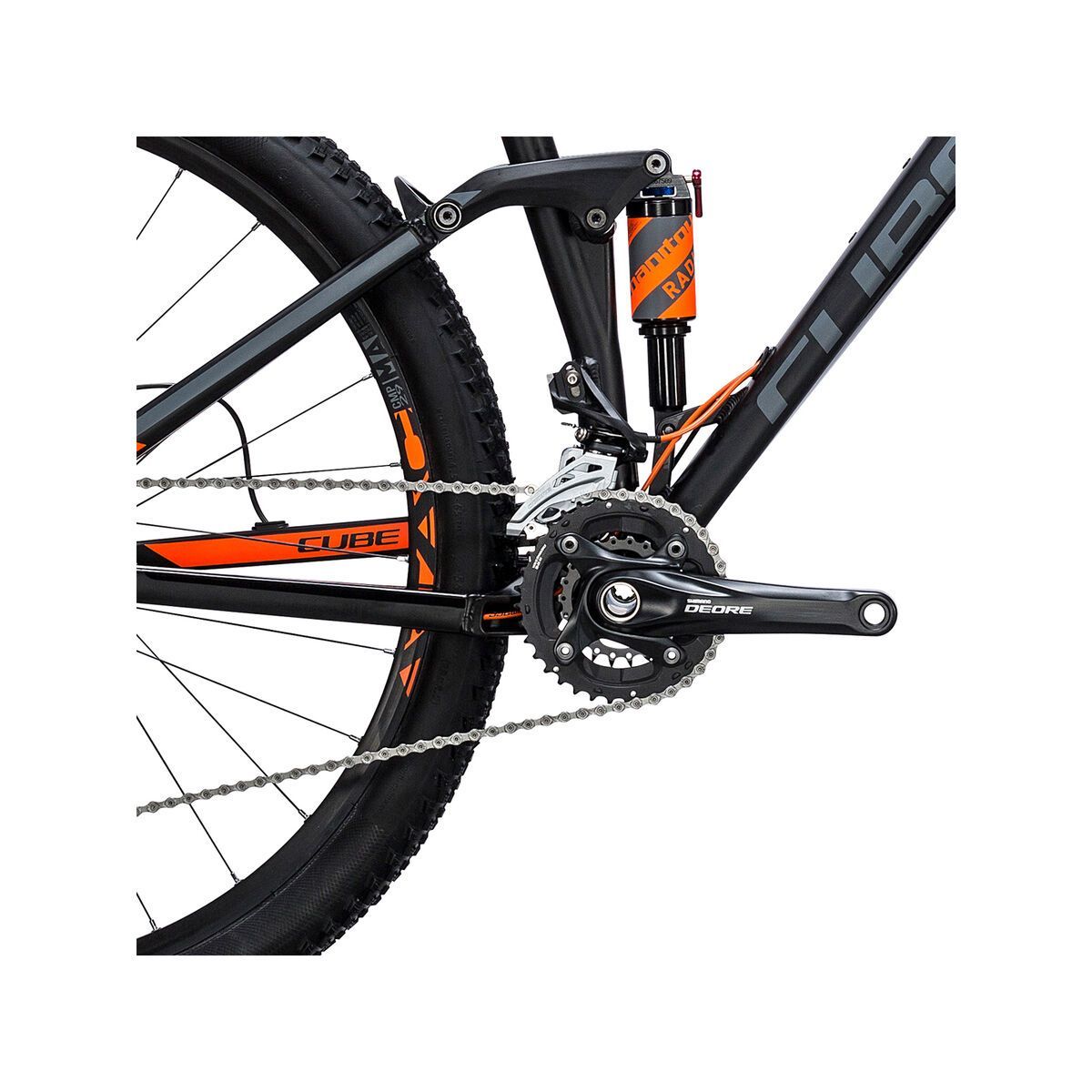 Cube Stereo 120 HPA Pro 27.5, black´n´flashorange - Bild 3