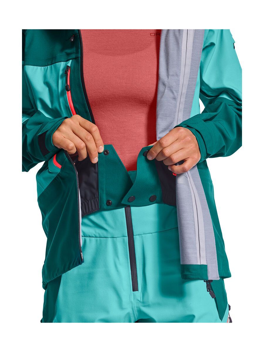 Ortovox 3L Guardian Shell Jacket W, pacific green - Bild 8