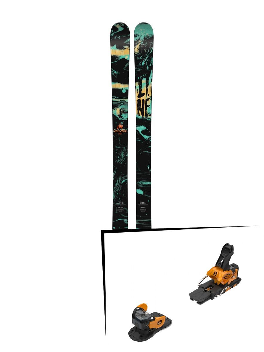 Set: Line Chronic 2018 + Salomon Warden MNC 13 saffron/black - Bild 1
