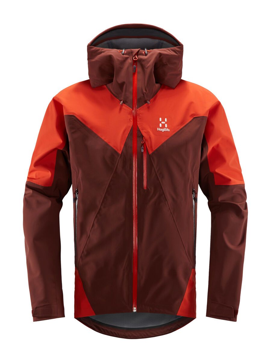Haglöfs L.I.M Touring Proof Jacket Men, maroon red/habanero  - Bild 1