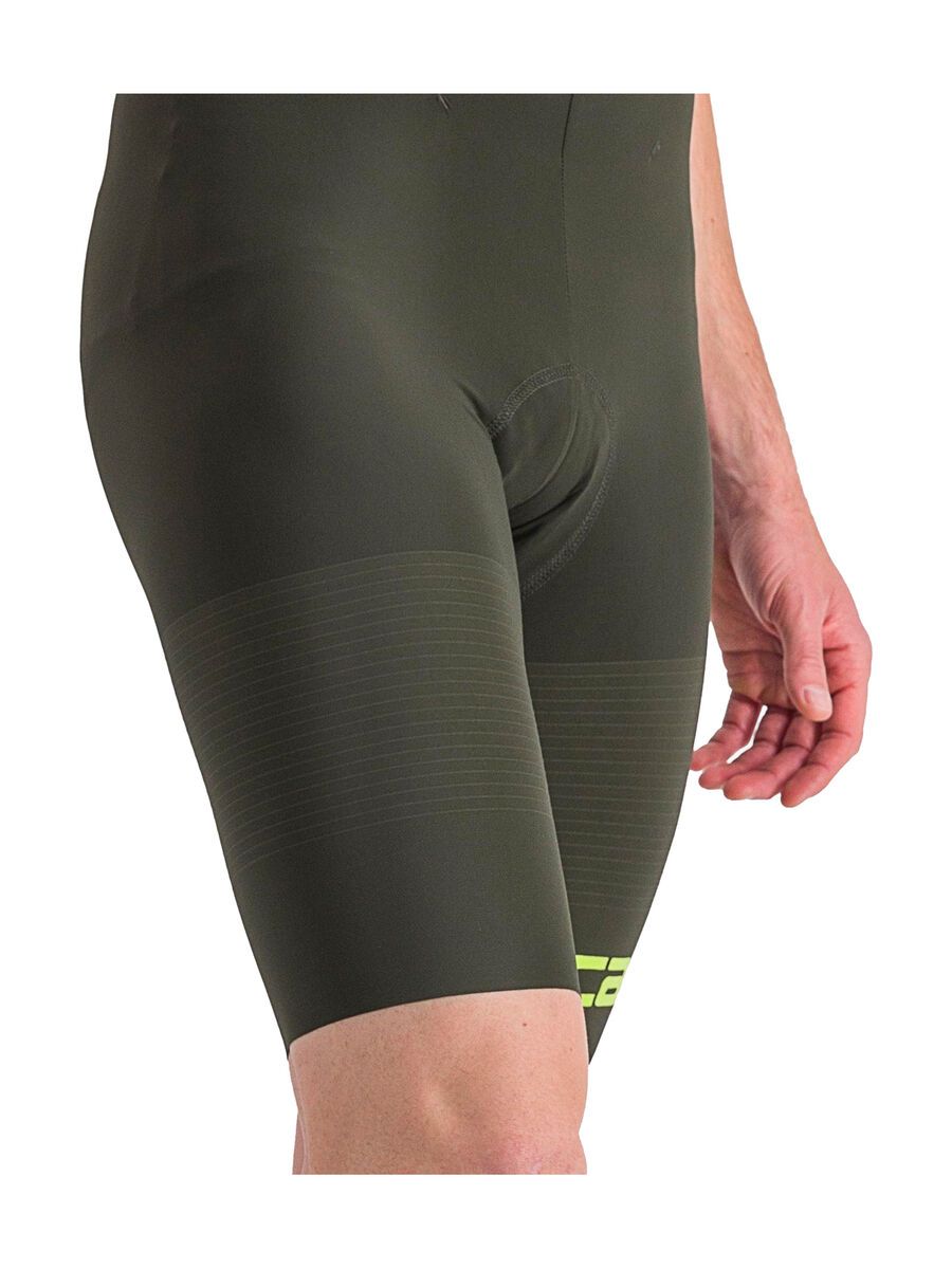 Castelli Premio Black Bibshort LTD Edition, deep green/electric lime - Bild 6