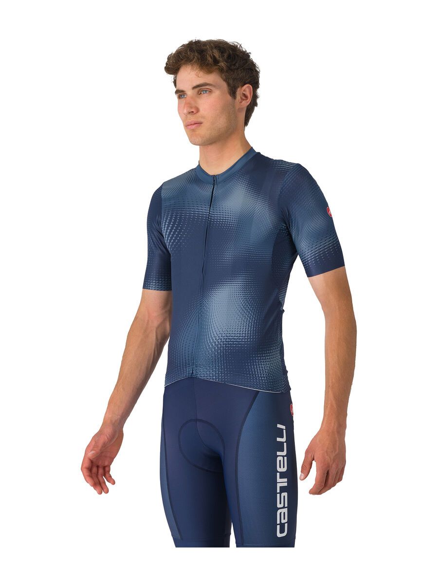 Castelli Vortice Jersey, belgian blue/light steel blue - Bild 1