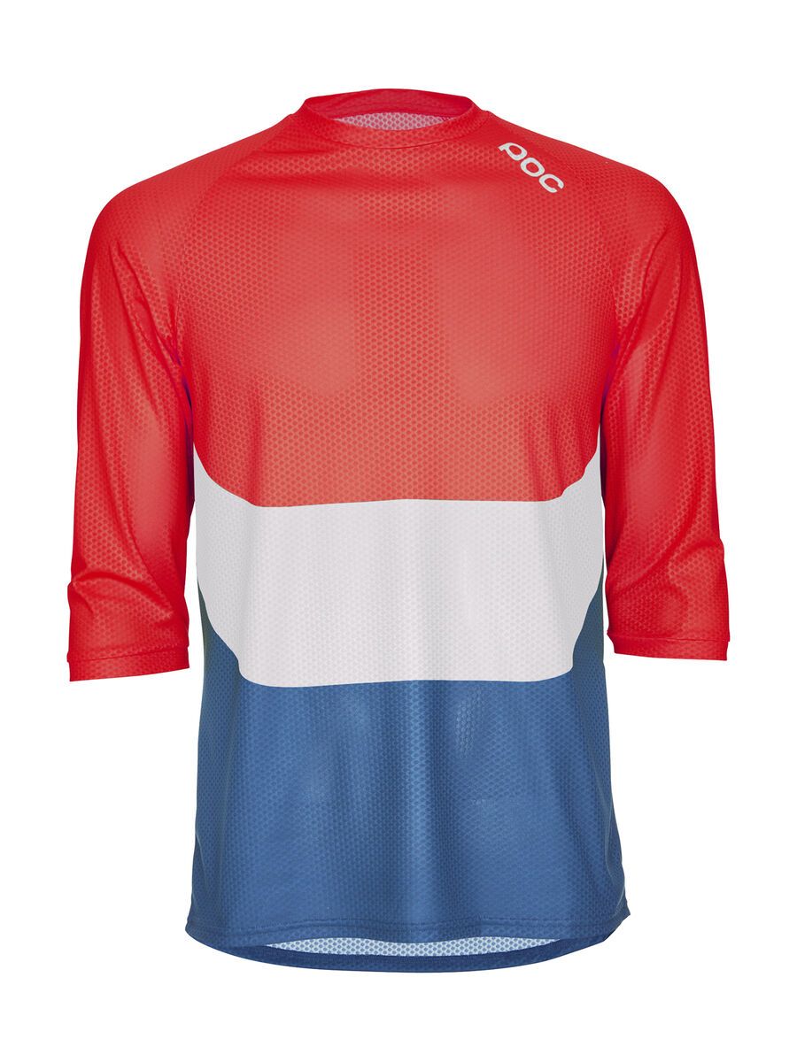 POC Essential Enduro 3/4 Light Jersey, prismane multi red - Bild 1
