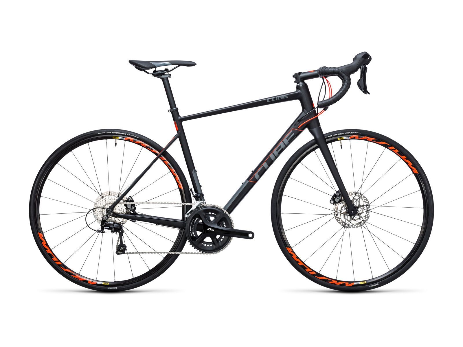 Cube Attain SL Disc, black´n´flashred - Bild 1