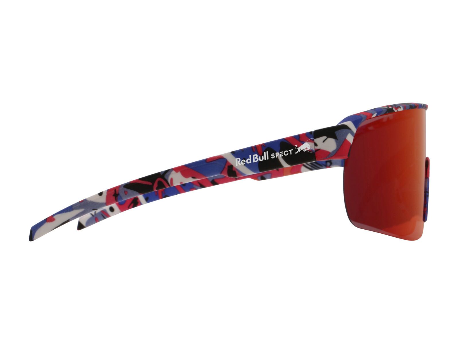 Red Bull Spect Eyewear Dakota, Smoke/Red-Purple Mirror / matt blue-burgundy pattern - Bild 2