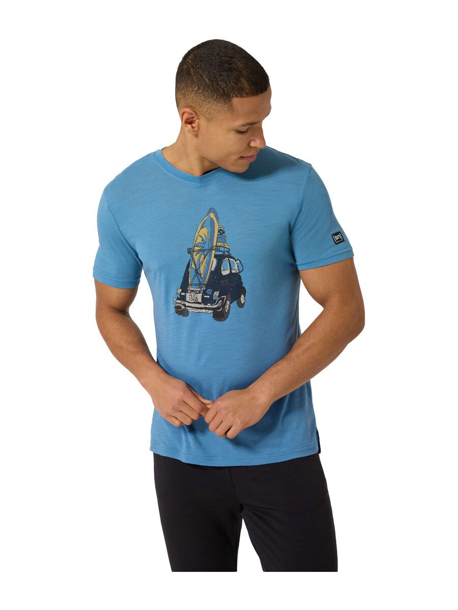 super.natural Carsurf Tee Herren, blue heaven/various - Bild 3