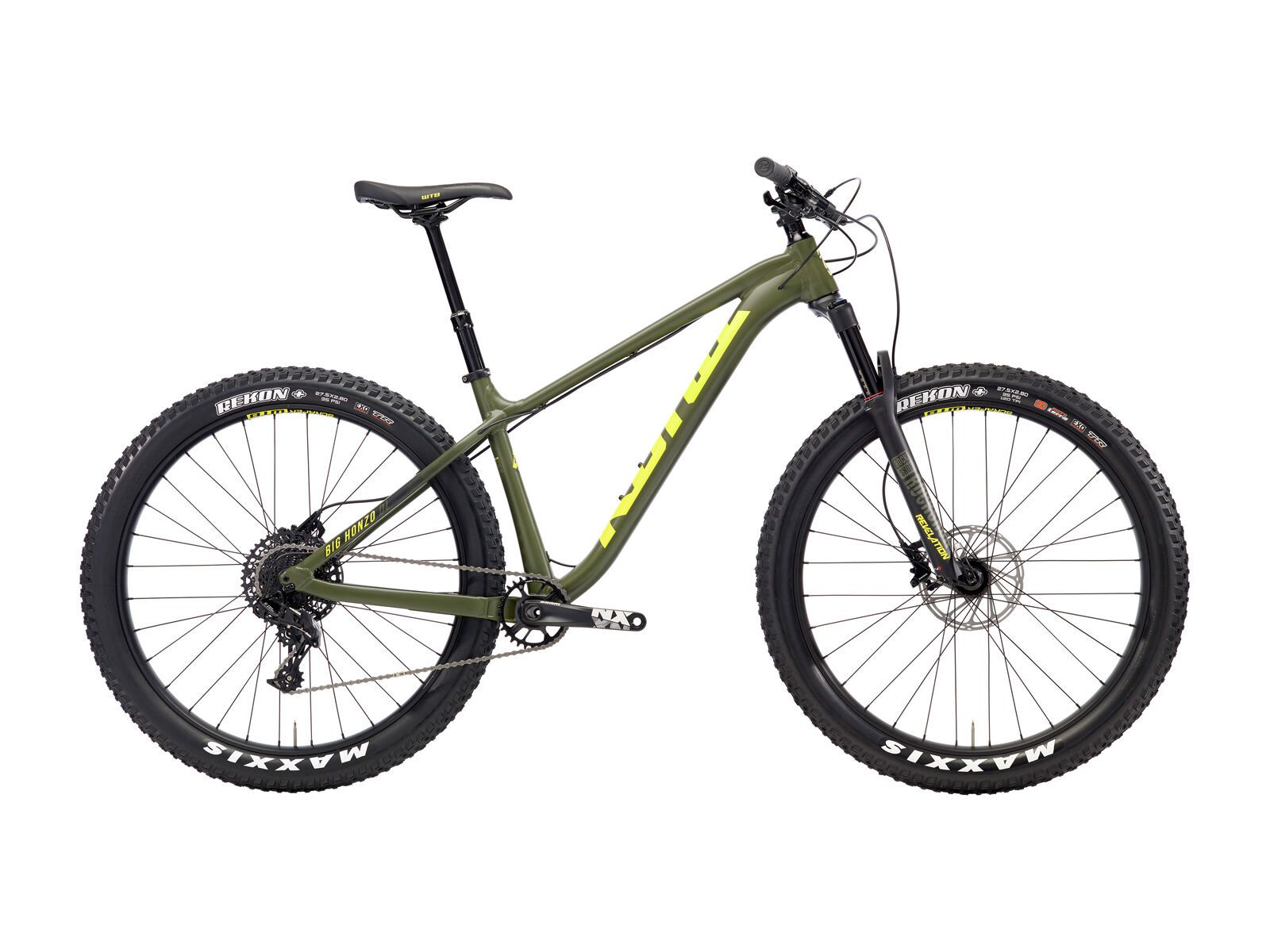Kona Big Honzo DL, matt olive w/ charcoal & yellow decals - Bild 1