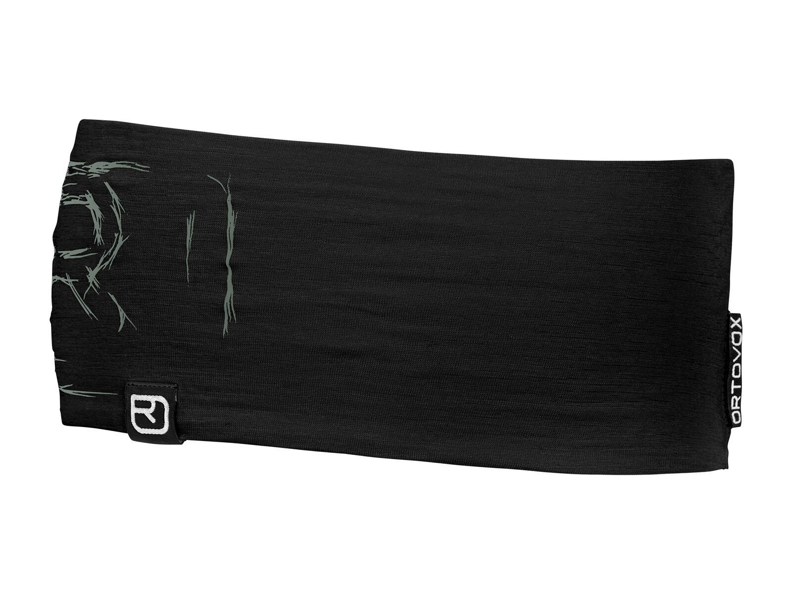 Ortovox 120 Merino Tec Logo Headband, black raven - Bild 1