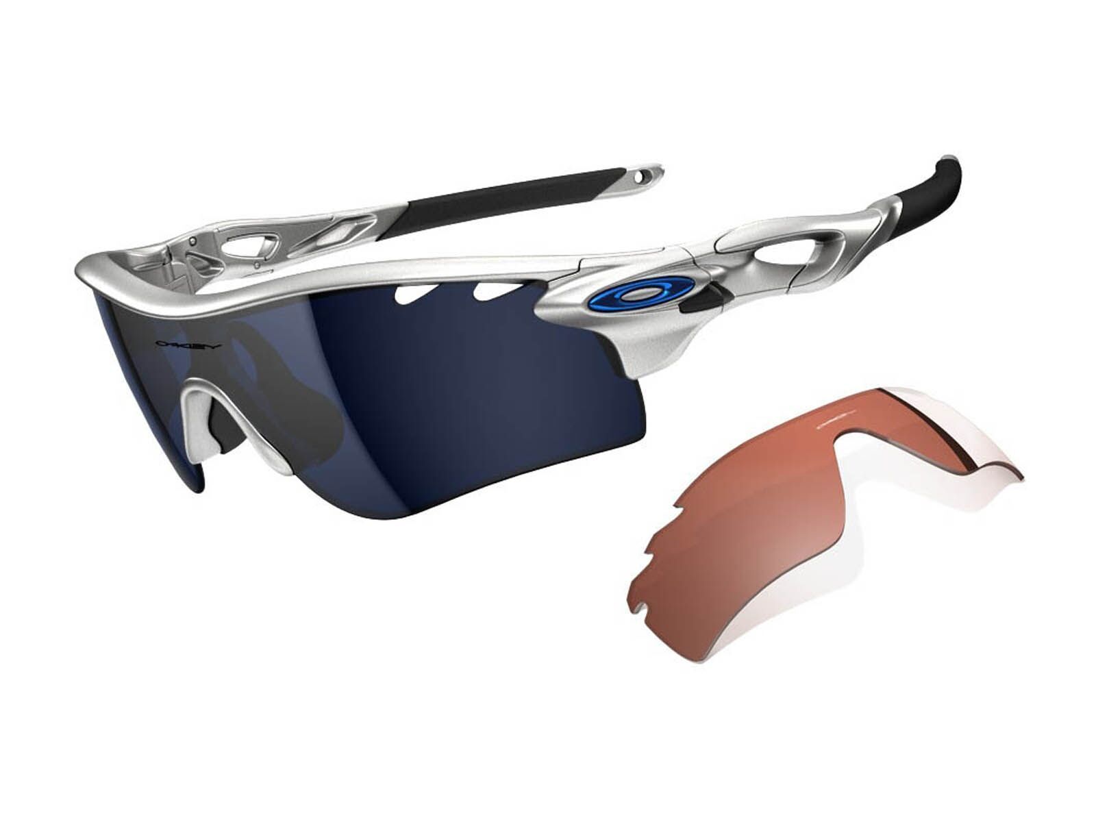 Oakley Radarlock Path Vented, Silver/Ice Iridium & VR28 - Bild 1