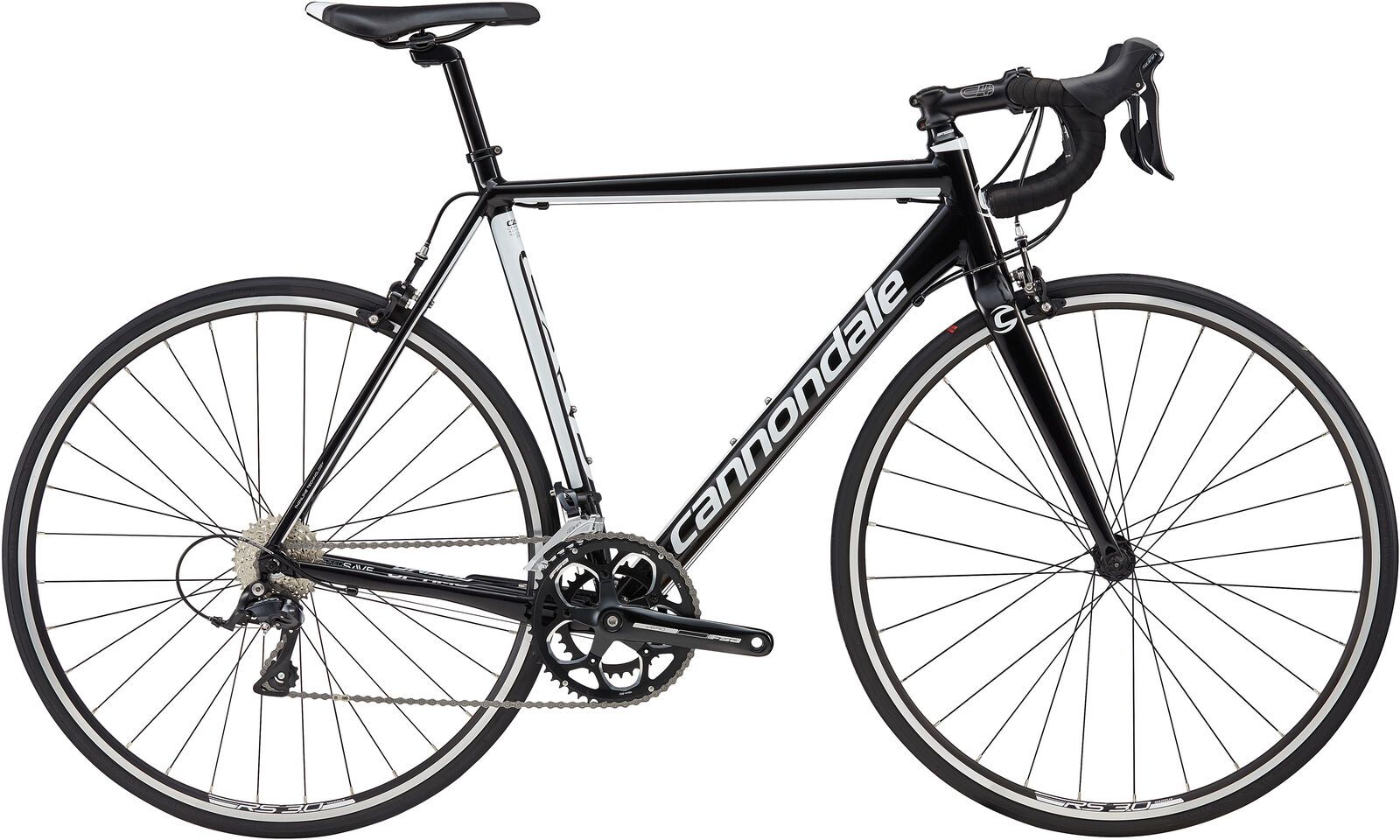 Cannondale CAAD Optimo Sora, jet black w/ magnesium white, gloss - BLK - Bild 1