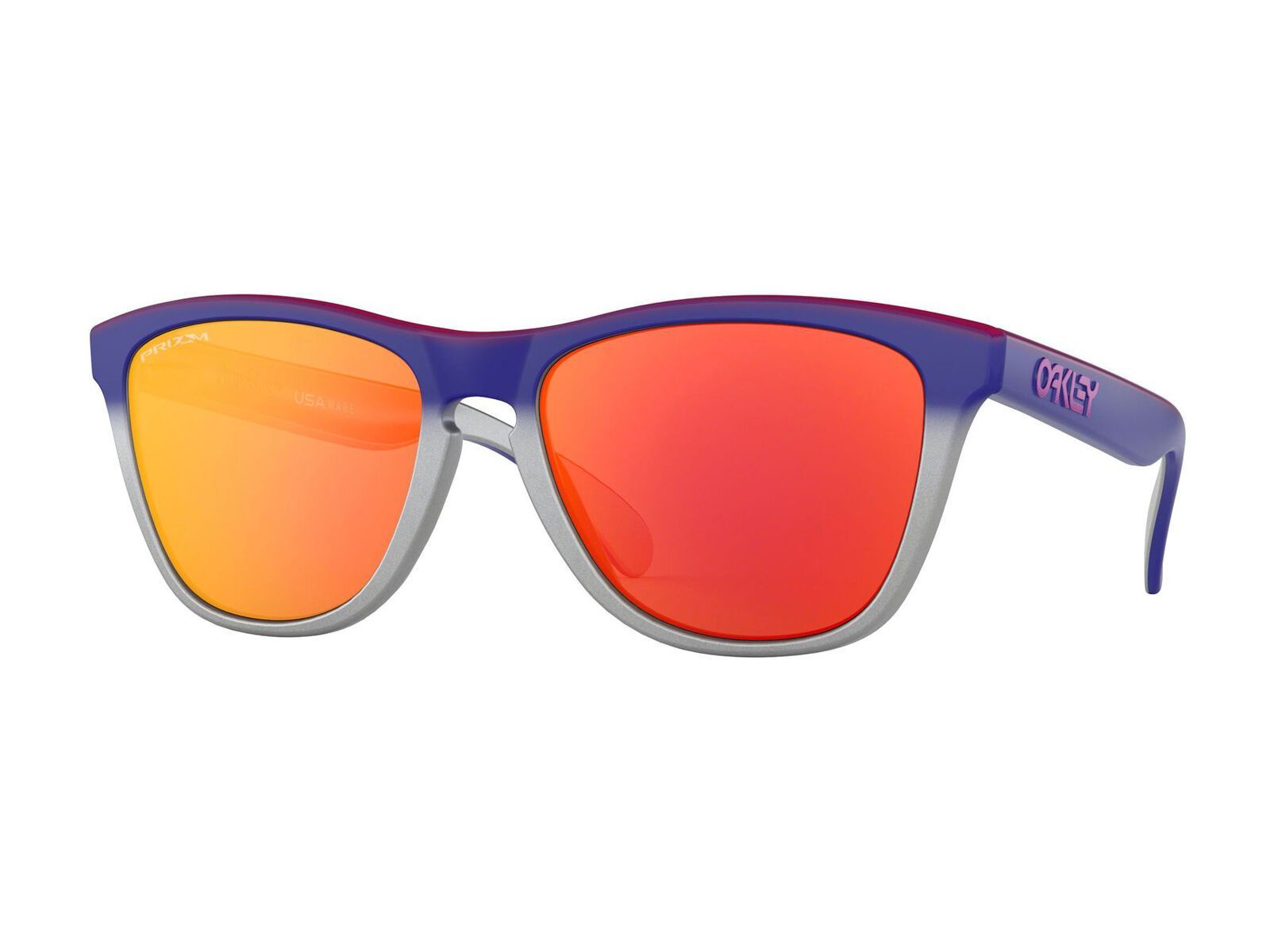 Oakley Frogskins Prizm Splatter Fade Collection, pink blue fade silver/Lens: prizm ruby - Bild 1