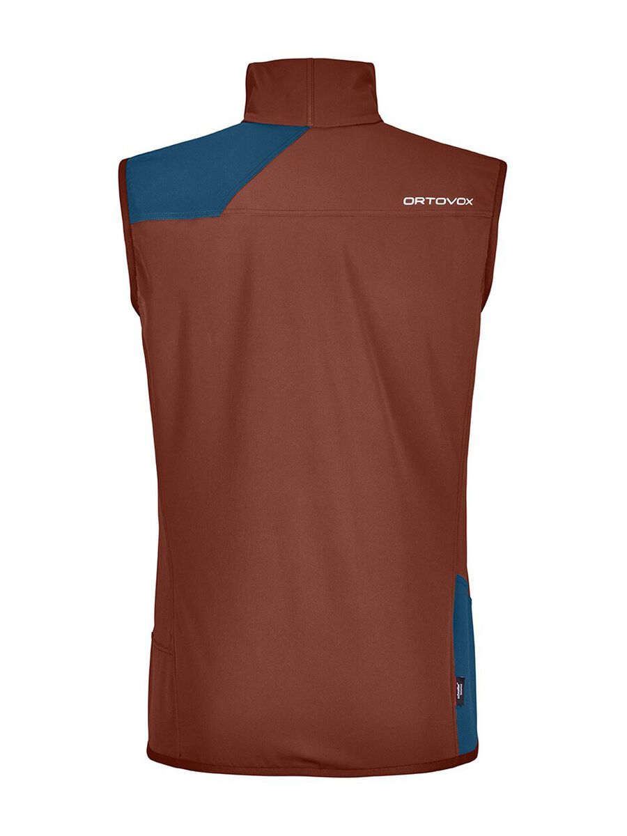 Ortovox Merino Naturtec Light Col Becchei Vest M, clay orange - Bild 2