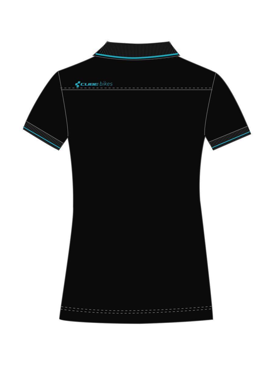 Cube WLS Polo Shirt Classic, black´n´blue - Bild 2
