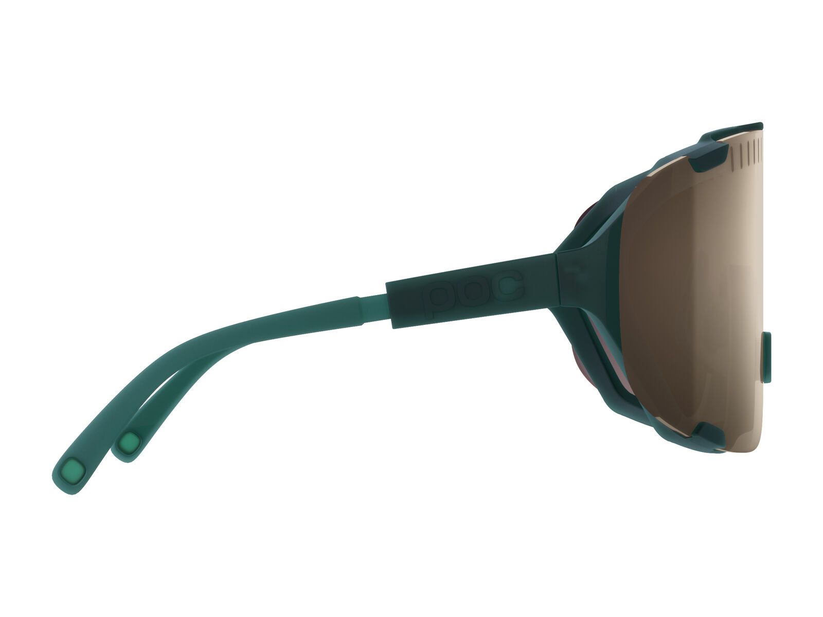 POC Devour Clarity Brown/Silver Mirror, moldanite green - Bild 3