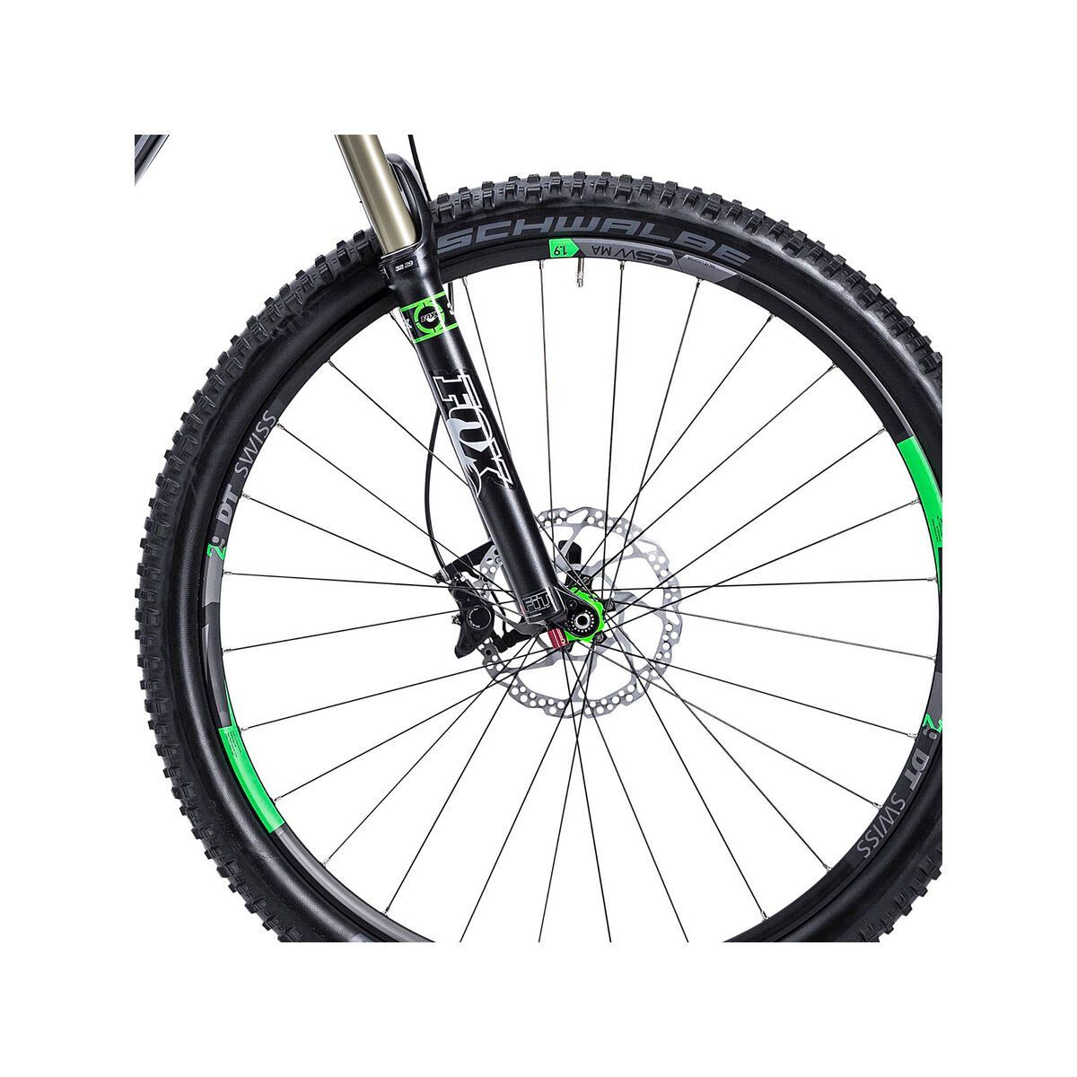 Cube Stereo Hybrid 120 HPA Race 29, black/grey/neongreen - Bild 2