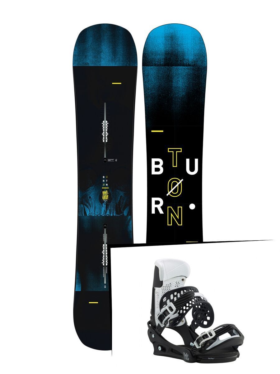 Set: Burton Instigator Wide 2019 + Burton Malavita black/white wing - Bild 1