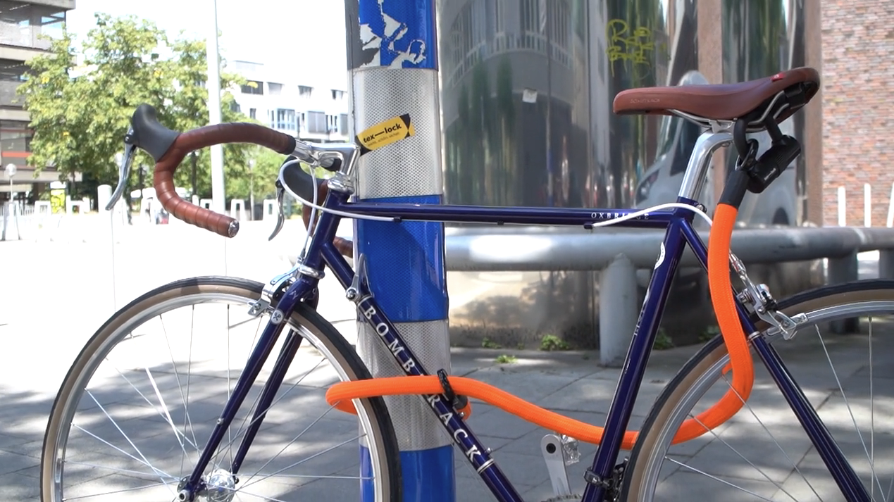 Tex-Lock Eyelet L 160 cm + U-Lock, grey/black - Video 11