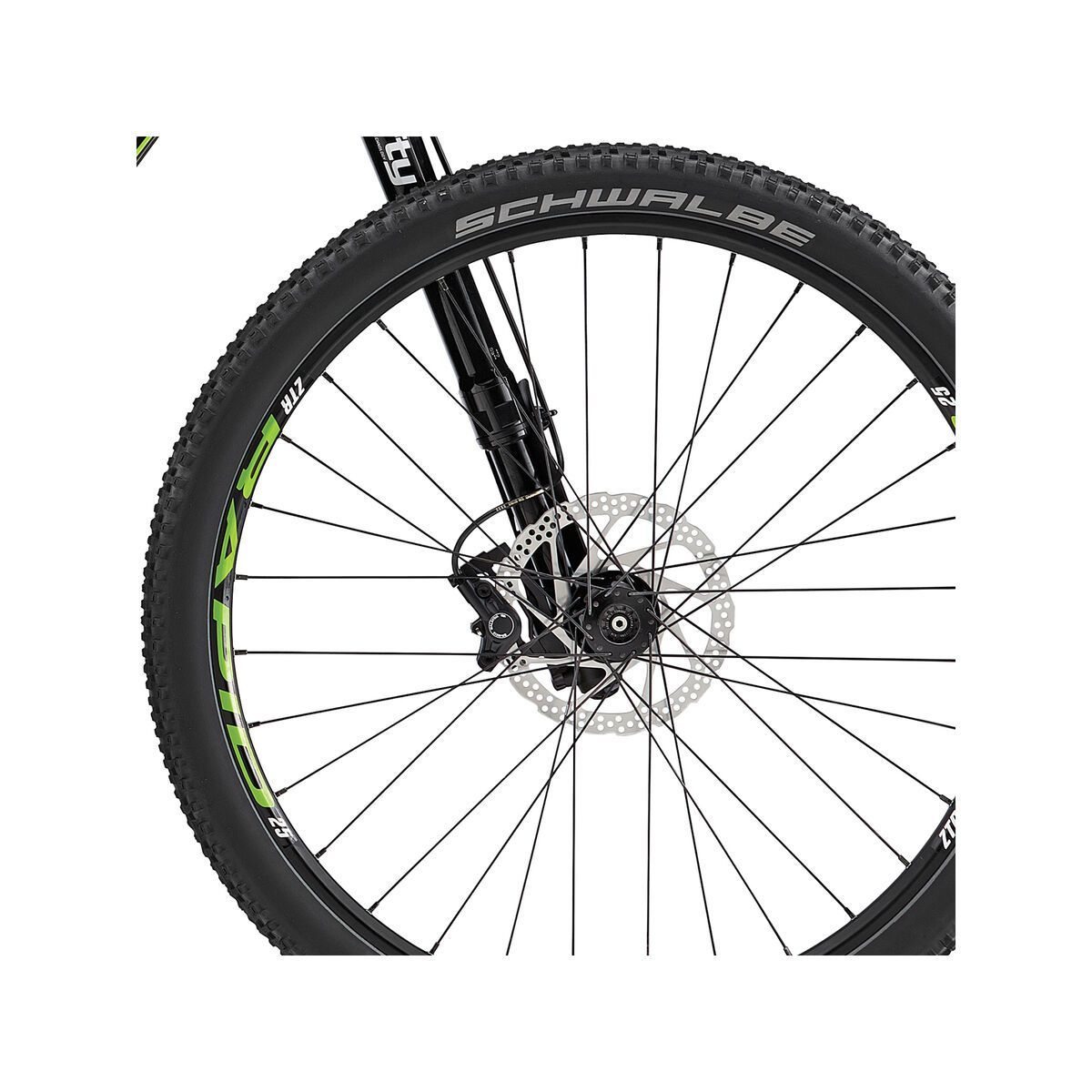 Cannondale F-SI Carbon 4 27.5, jet black w/ berzerker green and magnesium white, gloss - Bild 2