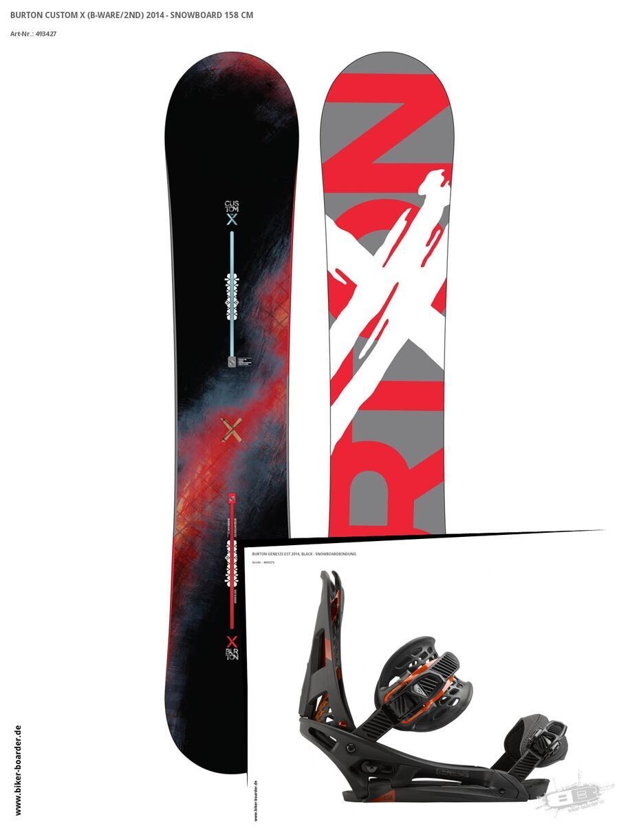 Set: Burton Custom X  +  Genesis EST (493927S) - Bild 1