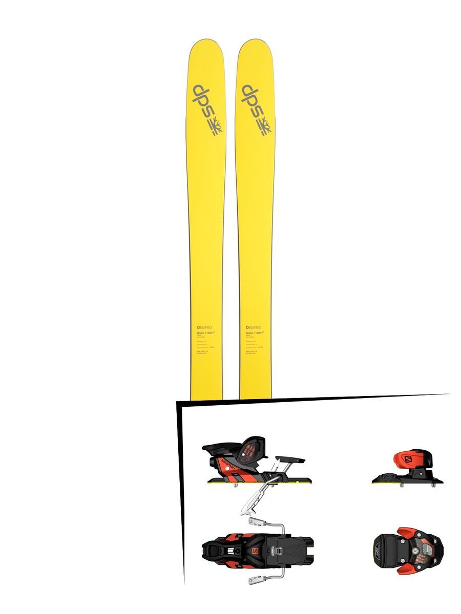 DPS Skis Set: Wailer 112 RP2 Pure3 2016 + Salomon Warden MNC 13 - Bild 1