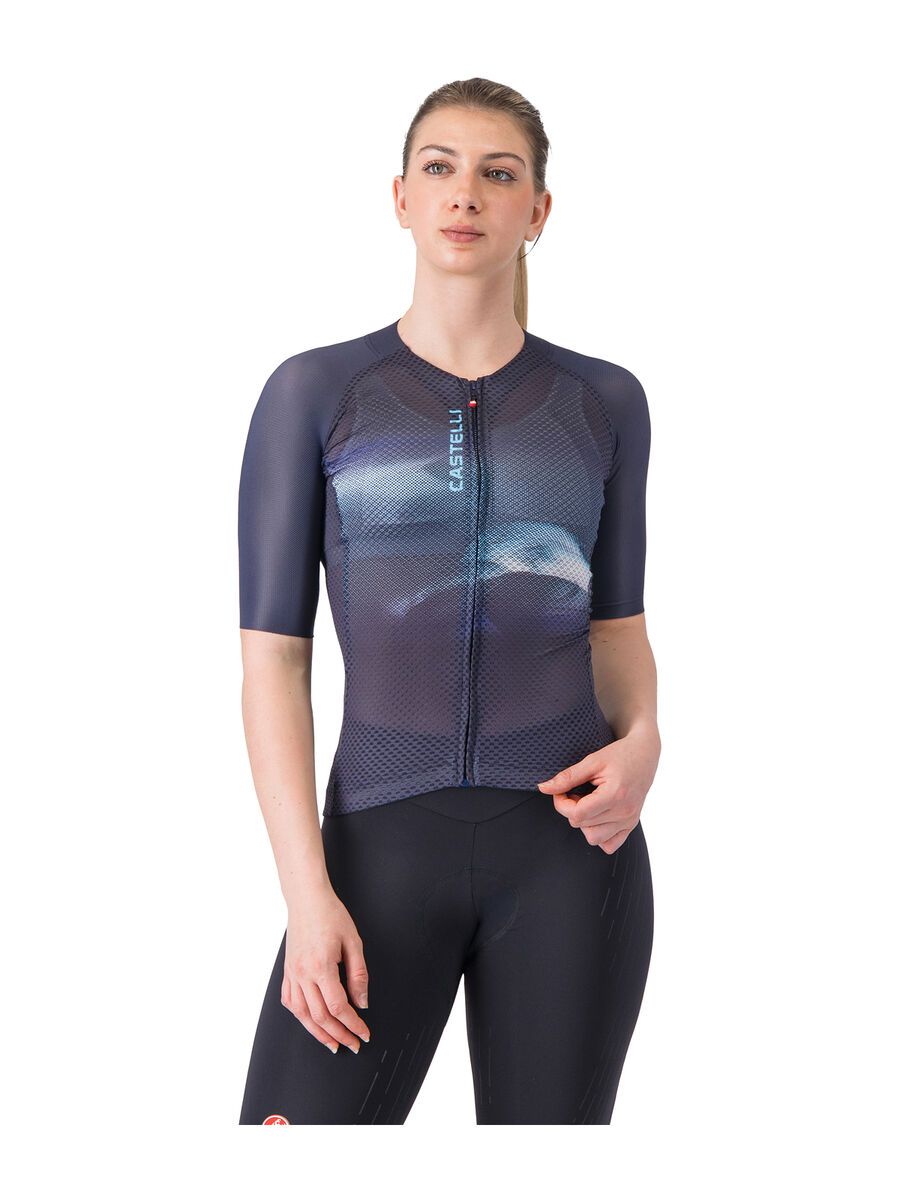 Castelli Climber's A/C W Jersey, belgian blue/neon cobalt-silve - Bild 2