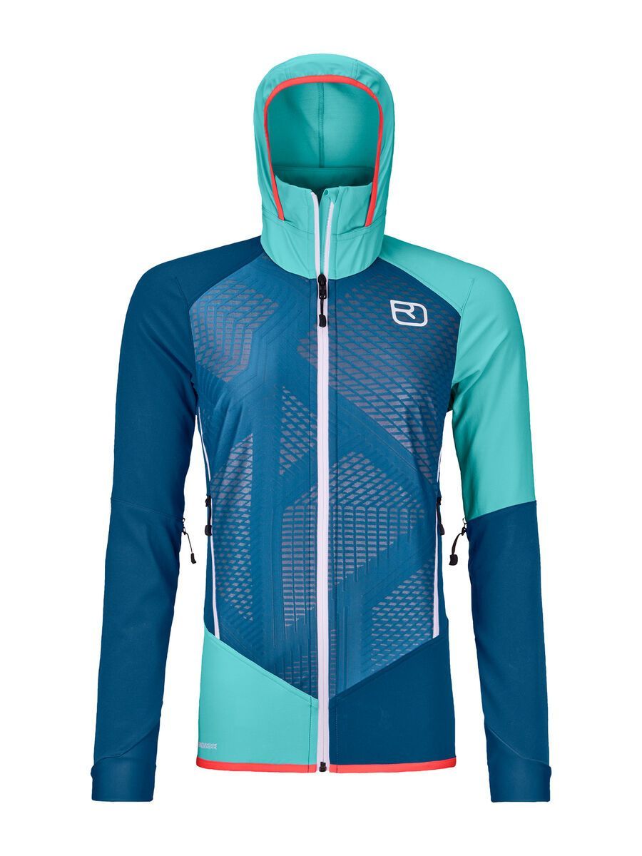 Ortovox Merino Naturtec Light Col Becchei Jacket W, petrol blue - Bild 1