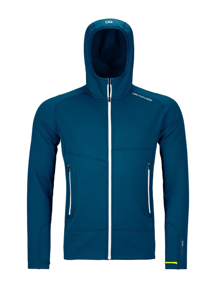 Ortovox Merino Fleece Light Hoody M, petrol blue - Bild 1