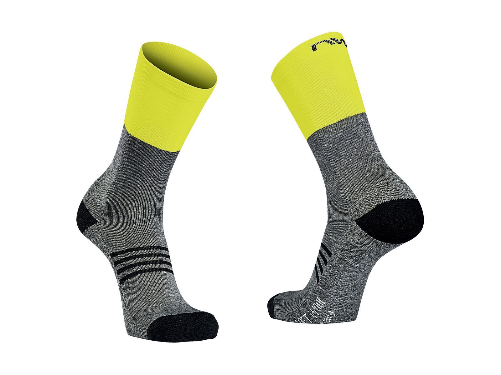 Northwave Extreme Pro High Sock, grey/yellow fluo - Bild 1