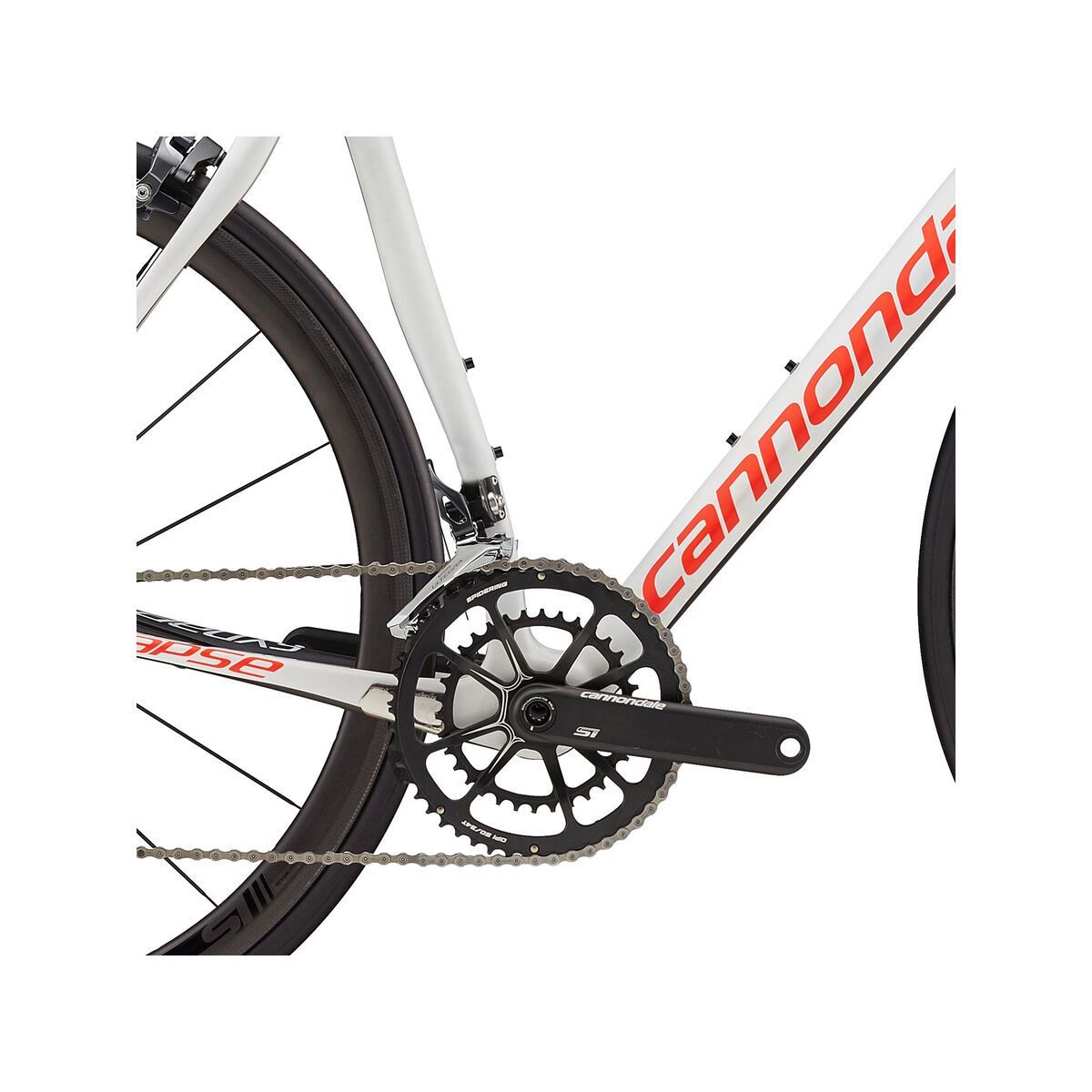 Cannondale Synapse Hi-Mod Ultegra, cashmere w/ acid red and nearly black, satin - CAS - Bild 3