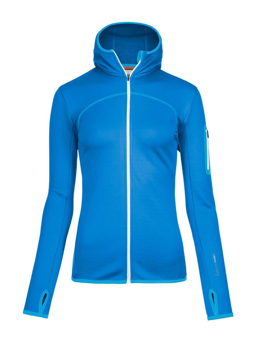 Ortovox Fleece Merino Hoody Women, blue ocean - Bild 1