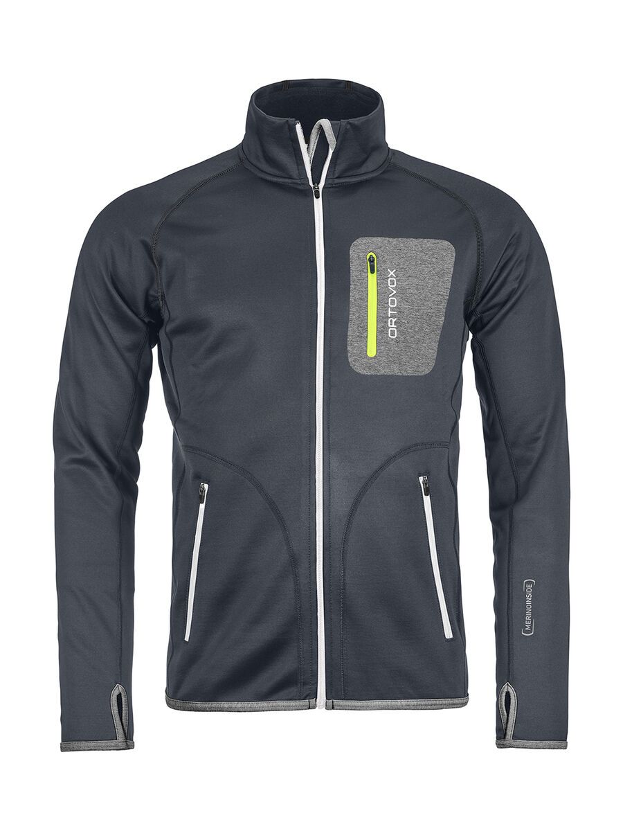 Ortovox Merino Fleece Jacket M, black steel - Bild 1