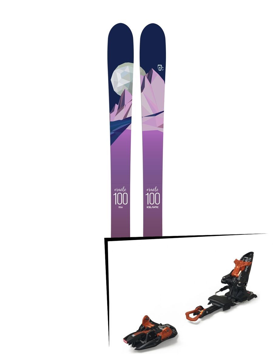 Set: Icelantic Oracle 100 2018 + Marker Kingpin 13 black/copper - Bild 1