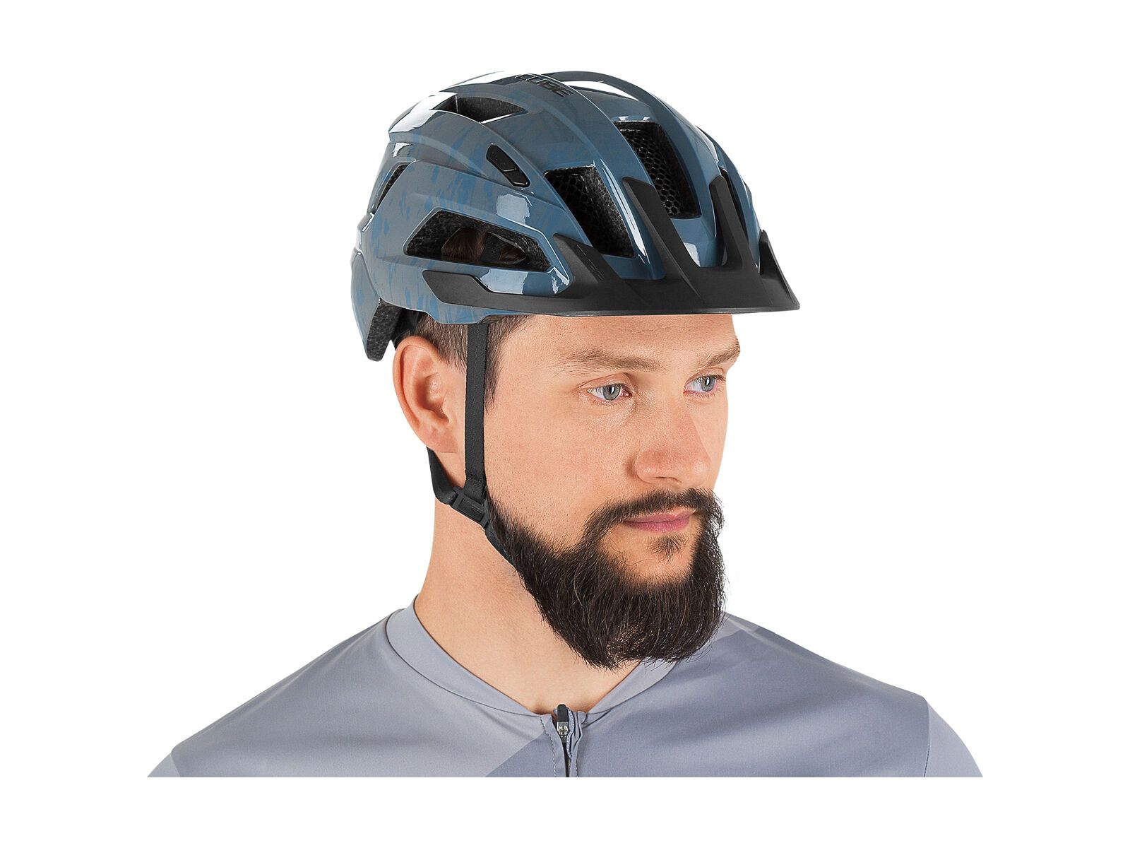 Cube Helm Steep, glossy blue - Bild 2