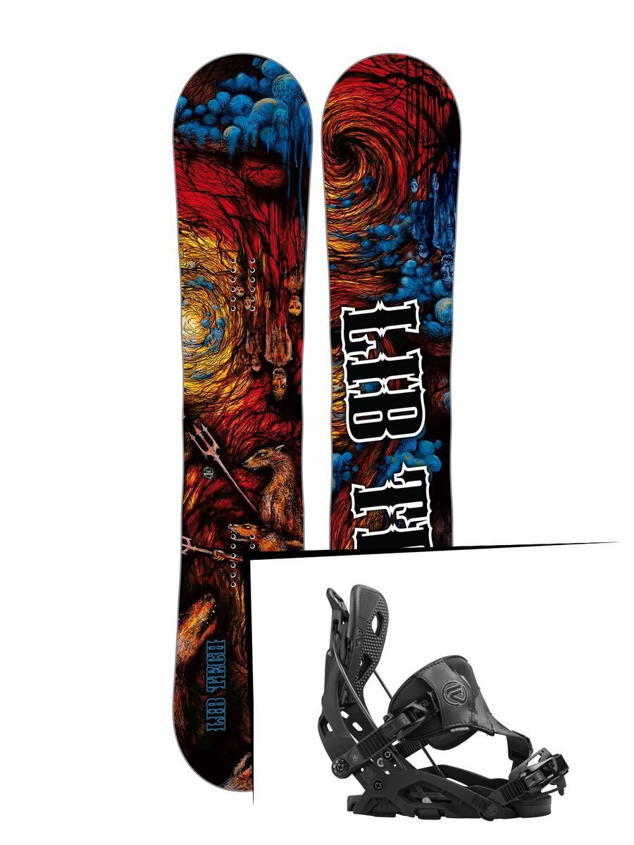 Set: Lib Tech From Hell Skate Banana 2017 + Flow Fuse Hybrid (1513148S) - Bild 1