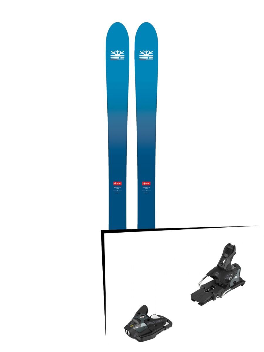 Set: DPS Skis Wailer F106 Foundation 2018 + Salomon STH2 WTR 13 black/dark grey - Bild 1