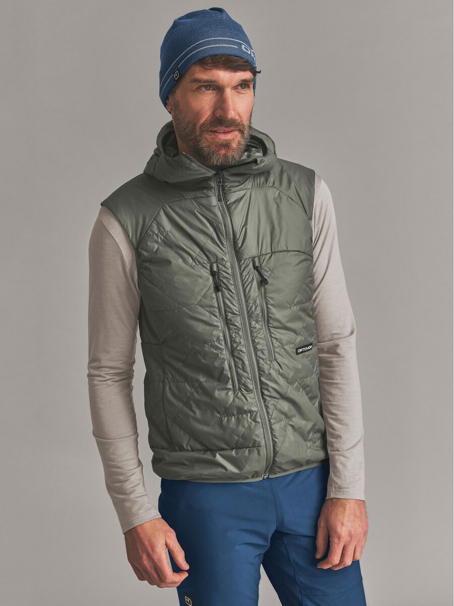 Ortovox Venet Swisswool 60 Vest M, dark sage - Bild 4